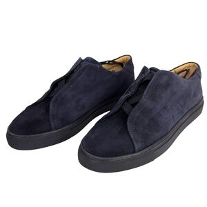 Myrqvist Alnö Navy Blue Suede Sneakers Men’s 11 US / 44 EU Leather Lining Rubber
